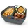 GOURMETmaxx Silikonform 21,2x21,2x8 cm grau