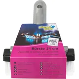 Planet Pool Profi Bodenbürste silber/schwarz 14 cm