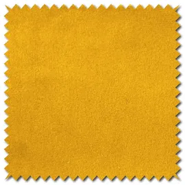 KAWOLA Ohrensessel LOTTE Velvet 79 x 117 x 79 cm Gelb mit Hocker