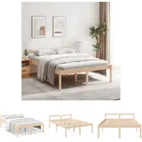 The Living Store Seniorenbett 120x200 Cm Massivholz Kiefer -  Betten & Bettgestelle
