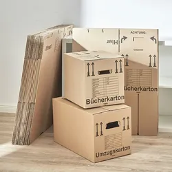 20 x Umzugskarton Profi (590 x 318 x 328 mm) + 20 x Bücherkarton Profi (493 x 288 x 334 mm) Umzugsset Angebot Set Umzug Transport Kiste Kartons BB-Ver