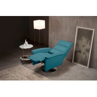 Egoitaliano Sessel »Kelly«, drehbar, manuelle Relaxfunktion mit Push-Back-Mechanismus, blau