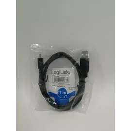 Logilink USB-A auf Micro USB 1 m Schwarz