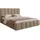 Selsey Polsterbett 140x200 cm, mit Bettkasten und Lattenrost, dunkelbeige -