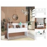 vidaXL Sideboard Weiß 105x30x70 cm Holzwerkstoff