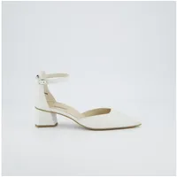 Paul Green Peeptoes & Slingpumps 3820-057, gelocht/geflochten, Weiß, Damen EU 8,5/42,5 - 42.5 EU