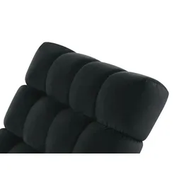Switch Relaxliege Delphi Velours 80 x 91 x 166 cm Schwarz