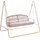Beliani Hollywoodschaukel Norcia Beige 3-Sitzer
