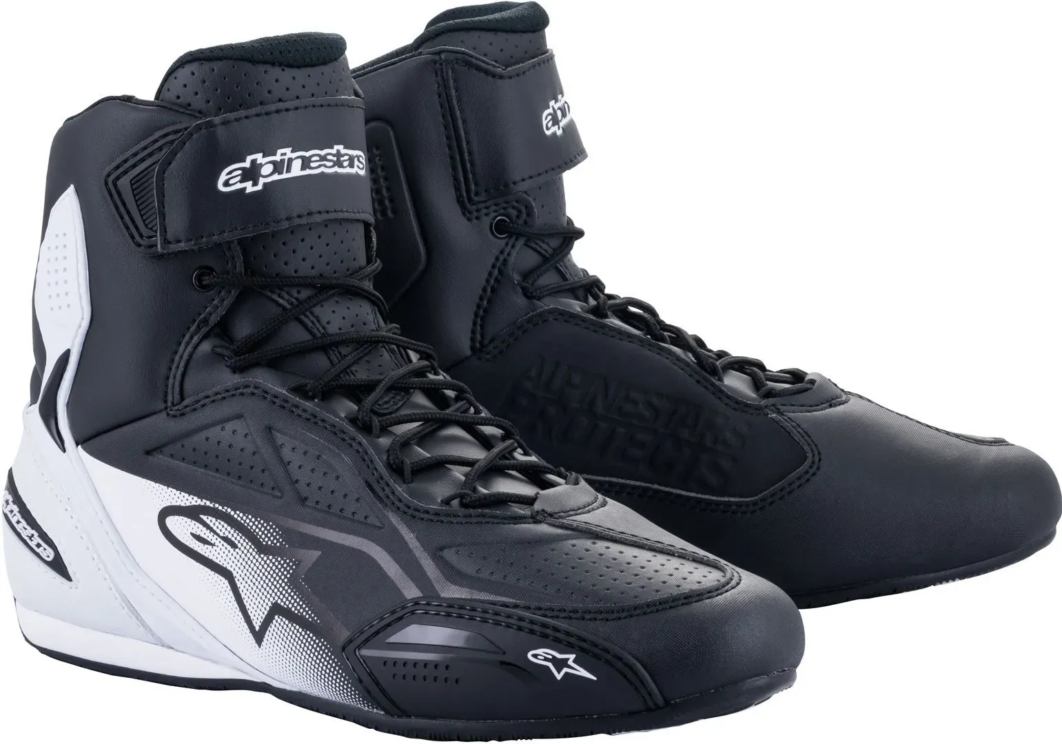 Alpinestars Faster-3 sportliche Motorradschuhe - schwarz-weiß - 10.5 (43.5)