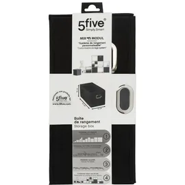 5 five simply smart 5five Simply Smart Aufbewahrungskorb Mix N Modul 15 x 31 cm 15-tlg. schwarz