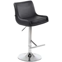 CLP Barhocker Club Kunstleder schwarz/chrom