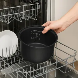 GASTROBACK Reiskocher schwarz/silber 3,0 l