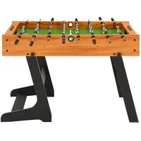 vidaXL Klappbarer Kickertisch 121 x 61 x 80 cm Hellbraun