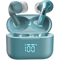 TOZO T20 Kopfhörer Kabellos Bluetooth 5.3 Bluetooth Kopfhörer IPX8 Wasserdicht In Ear Ohrhörer mit LED-Anzeige, APP Steuerung, 48.5 Std Akkulaufzeit, Dual-Mic Noise Cancelling Kopfhörer - Grün