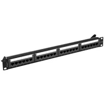 LANBERG PPUA-1024-B cat.6A UTP Schwarz