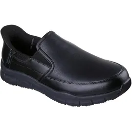 SKECHERS Herren Nampa Broxtin Slip-InTurnschuhe, Black Leather/Synthetic, 47.5 EU