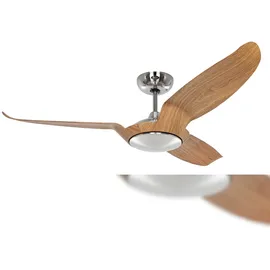 CasaFan Eco Talos BN-EN 135 Deckenventilator chrom/eiche