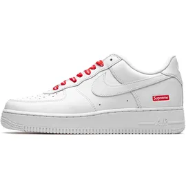 Nike Schuhe Air Force 1 Low White Supreme weiß 45 UK 9.5)