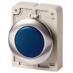Eaton 183284 Leuchtmelder, RMQ-Titan, flach, blau, Frontring Metall M30C-FL-B