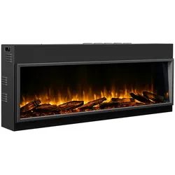 RICHEN Amazona 56" Elektrokamin Einbaukamin Heizung 3D-Flammeneffekt, LED-Beleuchtung, Timer