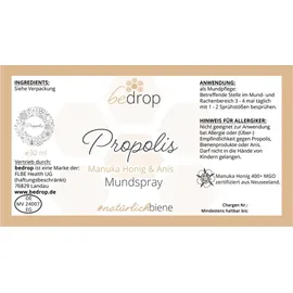 bedrop Mundspray Propolis mit Manuka Honig & Anis 30 ml