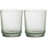 Villeroy & Boch like. by Villeroy und Boch it's my match Wasserglas mineral 2 tlg, extravagantes Trink-Glas Set aus Kristallglas in frischem Grün, spülmaschinenfest, 380 ml
