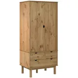 vidaXL Kleiderschrank OTTA 76,5x53x172 cm Massivholz Kiefer