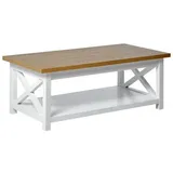Jahnke Couchtisch CHALET COFFEE«, (1 St.), Couchtisch, Kaffetisch, mit Ablageboden, Landhausstil, X-Design