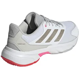 adidas Courtjam Control 3 Cloud White / Iron Metallic / Lucid Red 38    