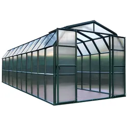 Rion Kunststoff Gewächshaus Grand Gardener 412 | Grün | 764x267x238 cm | ohne Fundament