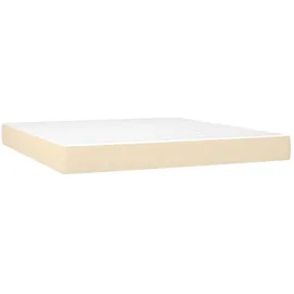 vidaXL Taschenfederkernmatratze Creme 160 x 200 cm H2