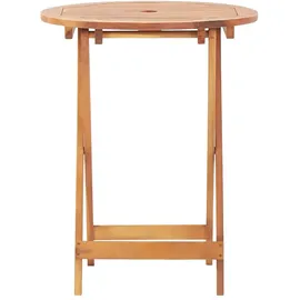 vidaXL 3-tlg. Bistro-Set Schwarz Poly Rattan und Massivholz