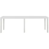 vidaXL Gartentisch 220x90x72 cm PP Weiß