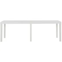 vidaXL Gartentisch 220x90x72 cm PP Weiß