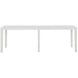 vidaXL Gartentisch 220x90x72 cm PP Weiß