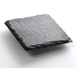 GAUMENKICK Servierplatte SCHIEFER 25x25cm Schieferplatte Käseplatte quadratisch