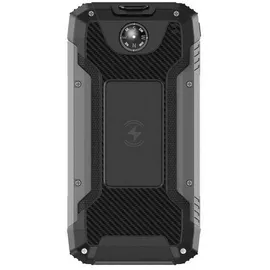 POWERNEED S20000Q Mobilgeräte-Ladegerät, universell einsetzbar mit Lightning-Anschluss, Solarfunktion, USB-Kabellosladefunktion, Schnellladefunkt... - Schwarz