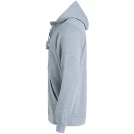 New Wave Rundhalspullover Basic Hoody Full Zip Grau 3XL