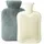 Homealexa Wärmflasche mit weichem Bezug 2L, Premium Naturkautschuk, Sicher und Langlebig Wärmeflasche für Familie Grau