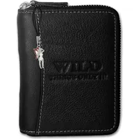 Wild Things Only RFID Blocker Herren Geldbörse schwarz Leder OPJ108S