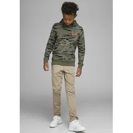 JACK & JONES Stoffhose mit Gesäßtaschen, beige, 158