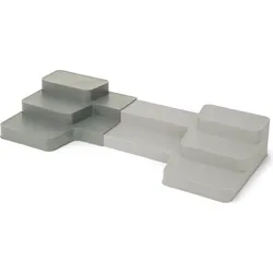 Duo Schrank-Organizer grau regulierbar