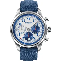 Union Glashütte Belisar Chronograph D009.427.18.012.00 - weiß,blau - 44mm