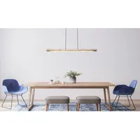 GLOBO LED-Pendelleuchte Felicitas 1-flammig Schwarz matt 1200 x 70