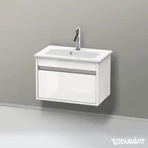 Duravit Waschtischunterschrank 1 Auszug 60 x 41 x 38,5 cm Weiß Hochglanz