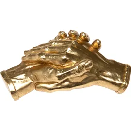 Kare Deko Objekt Shake Hands Gold 25cm