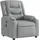 vidaXL Massagesessel Hellgrau Stoff 149,5 x 79 x 0 cm Grau mit Fernbedienung