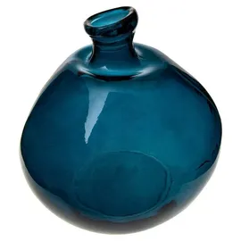 Atmosphera Créateur d'intérieur Vase Dame Jeanne" - recyceltes Glas - sturmblau d 33 cm