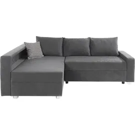Collection AB Eckcouch Kunstleder 3-Sitzer Grau