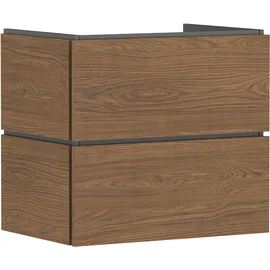 Hansgrohe Xilesa E Waschtischunterschrank 2 Schubkästen, für Waschtisch, ohne PushOpen, Eiche Kaschmir